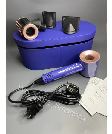 Original Quality Dyson HD15 Vincablue (blue) hairdryer with nozzles in the case - Buy Online on GoSupps.com