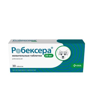 KRKA Robexer 20mg anti -inflammatory tablets for dogs 30pcs