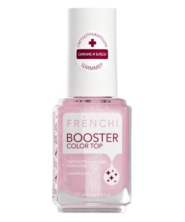 FRENCH Pink reflective coating with shimmer