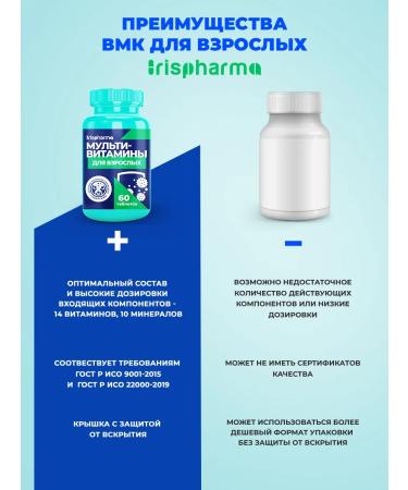 IRISPHARMA Multivitamins for adults immunity 60 tablets - Buy Online on GoSupps.com