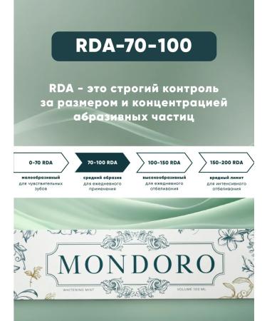 MONDORO Toothpaste whitening without fluorine strengthening and care 100 ... - Buy Online on GoSupps.com