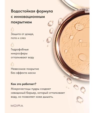 MOIRA Facial powder matting waterproof 250 - Buy Online on GoSupps.com