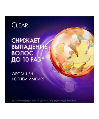 clear Set of 3 pieces of hair shampoo protection against falling 610ml - Buy Online on GoSupps.com