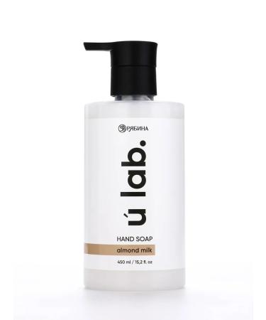 URAL LAB Liquid hand soap "almond milk" ULAB 450 ml - Buy Online on GoSupps.com