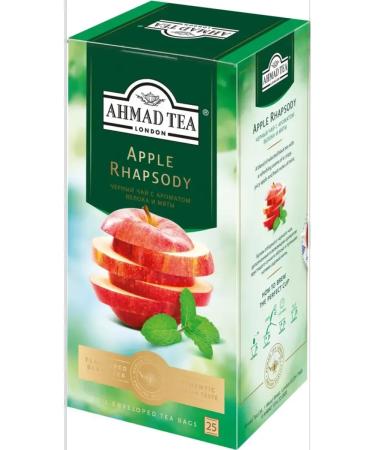 Ahmad Tea Black tea Apple Rhapsodi with Mint 25 packs