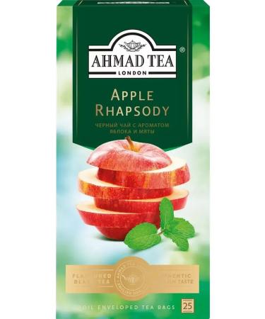 Ahmad Tea Black tea Apple Rhapsodi with Mint 25 packs - Buy Online on GoSupps.com