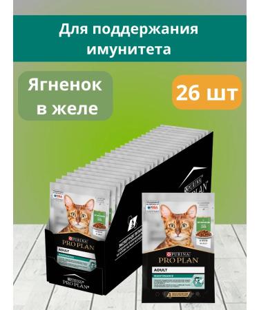 PRO PLAN Wet food for cats with lamb in jelly