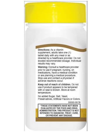 21st Century B-50 COMPLEX 60 Tablets (complex of vitamins B) - Buy Online on GoSupps.com