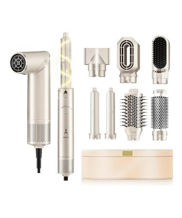Folding hairdryer 8 in 1 with nozzles