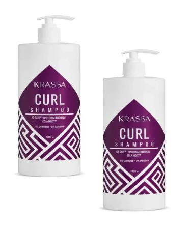 KRASSA Shampoo for curly and curly hair Curl 1 l 2 pcs