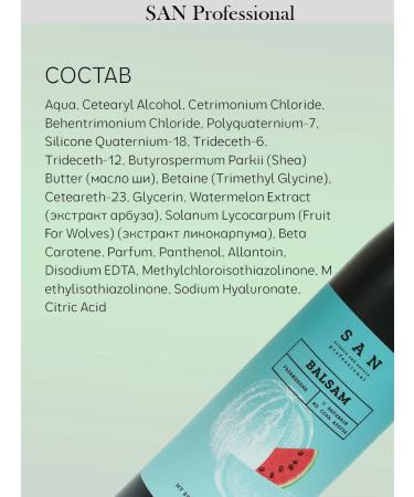 SAN Professional Hair balm moisturizing professional 300 ml - Buy Online on GoSupps.com