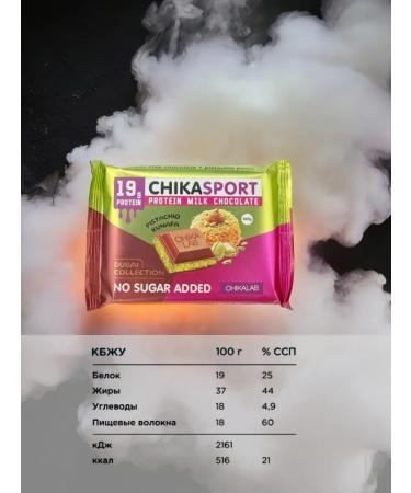 CHIKALAB Protein Dubaisky chocolate without sugar 1pc 100g - Buy Online on GoSupps.com