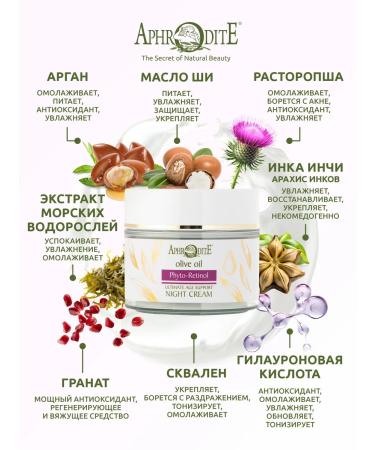 Aphrodite Nighting and Strengthening Night Cream 50 ml - Buy Online on GoSupps.com