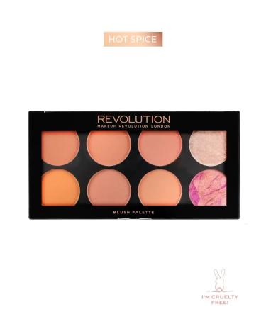 Revolution Makeup Facial Palette Hot Spice Bronzer Rumyan Highlaiter