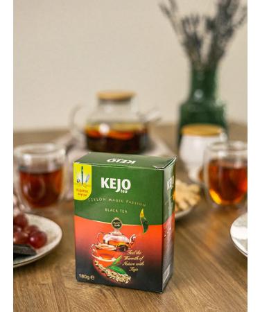 KEJOTEA Black leaf tea without additives Ceylonsky 180 g - Buy Online on GoSupps.com