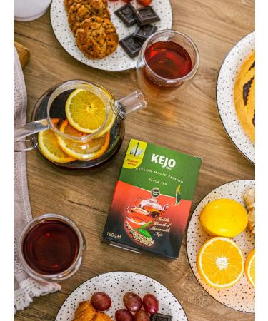 KEJOTEA Black leaf tea without additives Ceylonsky 180 g - Buy Online on GoSupps.com