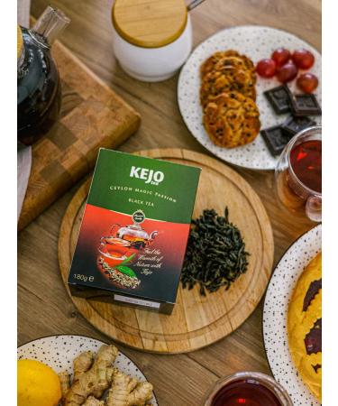 KEJOTEA Black leaf tea without additives Ceylonsky 180 g - Buy Online on GoSupps.com