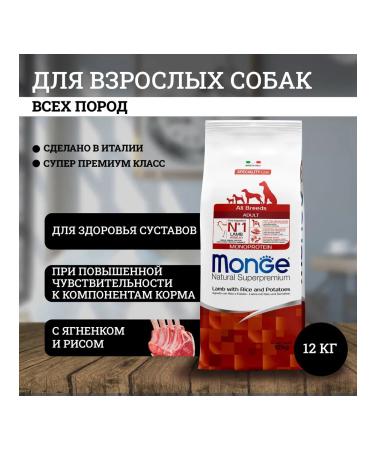 Gemon Adult dog food (lamb rice) 12 kg