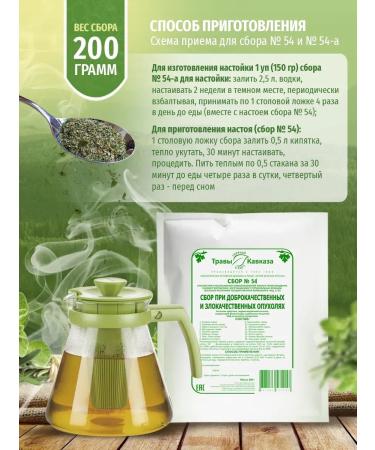 Herbs of the Caucasus Herbal collection No. 54 with benign tumors 200g - Buy Online on GoSupps.com
