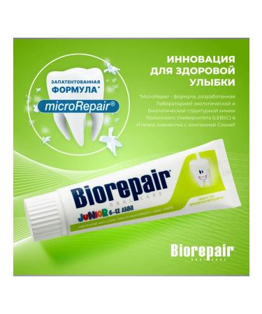 Biorepair 3 pcs. Toothpaste Children's 75 ml Junior Mint Italy - Buy Online on GoSupps.com