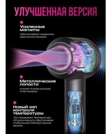 byCHIC Feng for hair professional with nozzles 5V1 - Buy Online on GoSupps.com