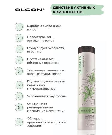 ELGON Hair loss shampoo 250 ml - Buy Online on GoSupps.com