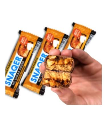 Protein bars without sugar SNAQER 6 pcs - Buy Online on GoSupps.com