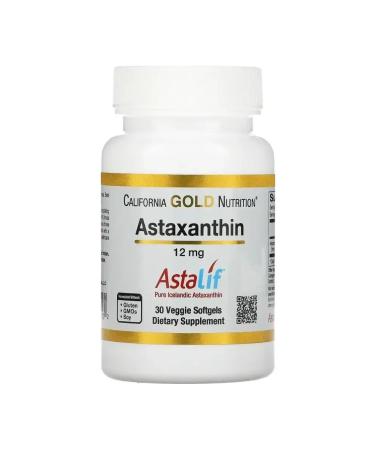 California Gold Nutrition Astaxantin Astalif 12 mg 30 capsules