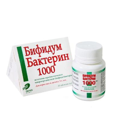 EKKO PLUS Bifidumbacterin 1000. 30 TB. -7 pcs