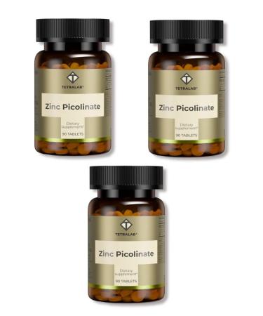 TETRALAB Zinc Picoline 90 tab. -3 pcs