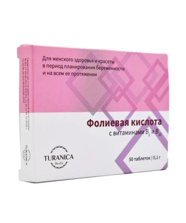 TURANICA Folic acid with vitamins B6 and B12 50 tab 4 - Buy Online on GoSupps.com