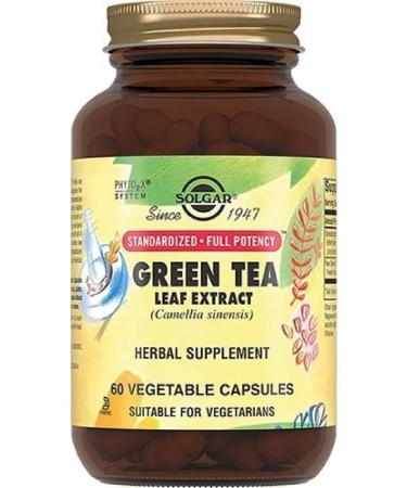 Solgar extract of green tea leaves 60 pcs. capsules-2 pcs