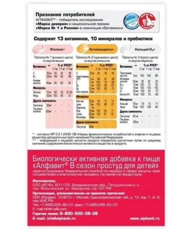 WTF Alphabet season a cold d children 60 chews. table. -5 pcs - Buy Online on GoSupps.com