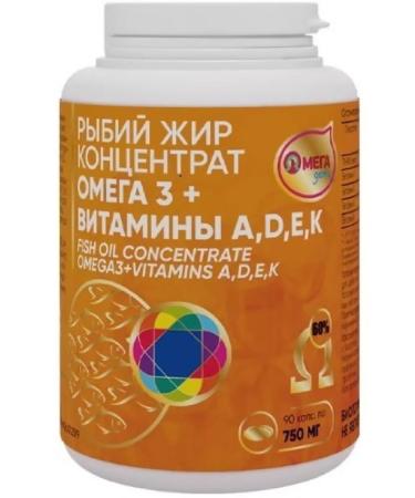 No brand Fish oil concentrate omega-3 + vitamins A D E to omagad-2 pcs
