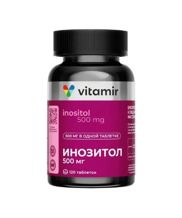 VITAMIR Inositol 500 mg 120 table. 900 mg-2 pcs