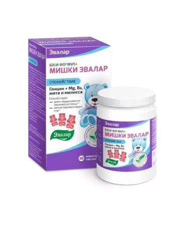 Evalar Baby formula of Mishka Calm the pastry chewing --2 pcs