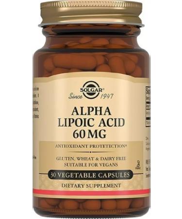 Solgar Alfa-lipoic acid 30 pcs. capsules weighing 50-2 pcs