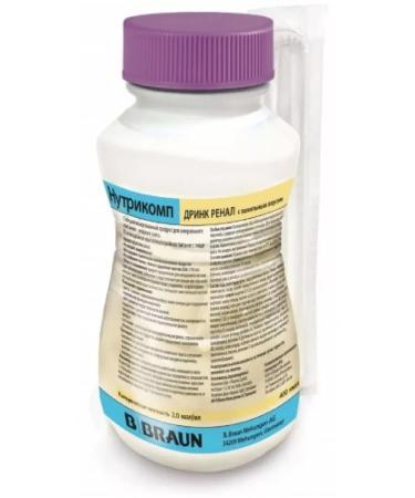NUTRICOMP Drink Renal 200 ml vanil-2 pcs - Buy Online on GoSupps.com