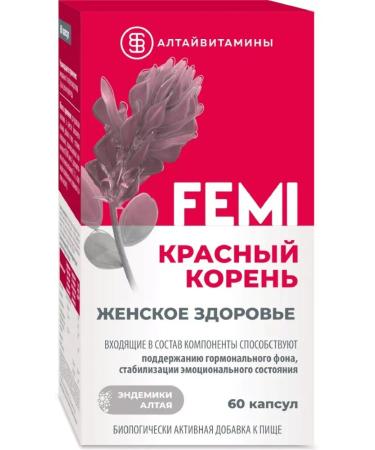  Red root Femi Female Health Altaivitamins 60 -2 pcs - Buy Online on GoSupps.com