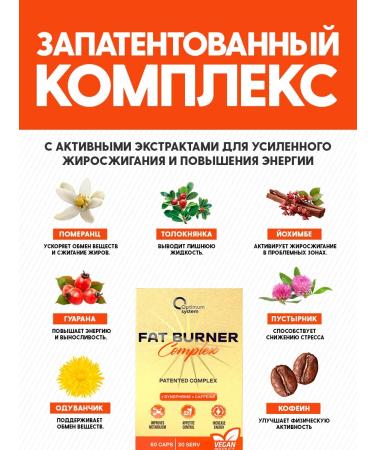 Optimum System Fat -burner for women and men for weight loss 60 capsules - Buy Online on GoSupps.com
