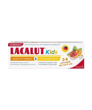 LACALUT Toothpaste KIDS Children's 2-6 Protection against caries-2 pcs - Buy Online on GoSupps.com