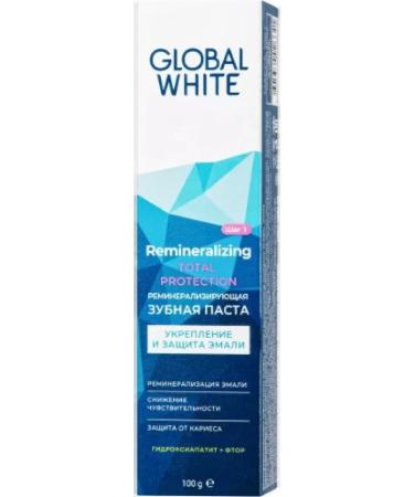GLOBAL WHITE Toothpaste remineralizing 100 GP-2 pcs - Buy Online on GoSupps.com