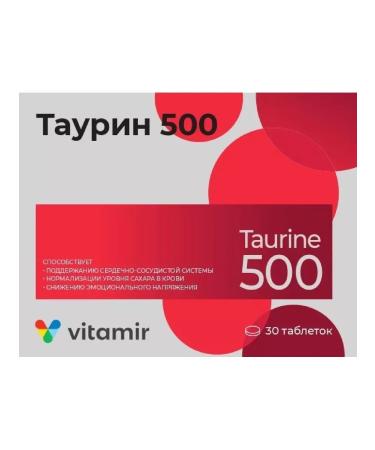 Vitamir Taurin 500 30 pcs tablets weighing 900 mg-3pcs