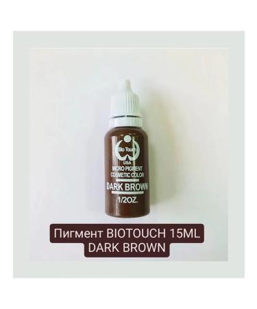 Biotouch Dark Brown 15 ML BIOTACH Pigment for permanent makeup