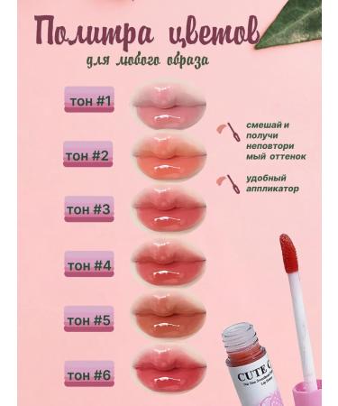 Set of lip glosses 6 pcs - Buy Online on GoSupps.com