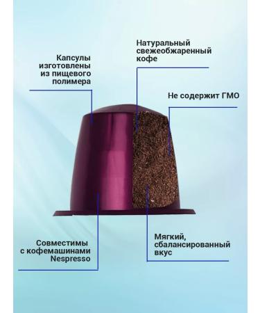 Delicious coffee A set of coffee in capsules "Popular varieties" for Nespresso - Buy Online on GoSupps.com