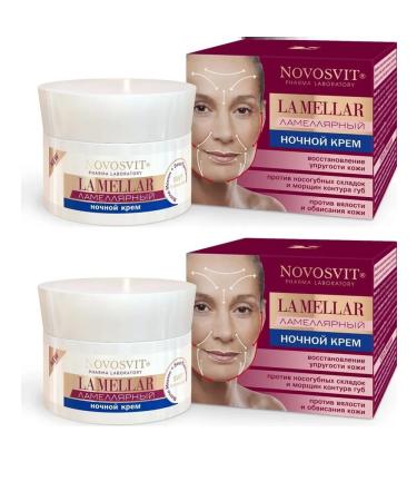 Novosvit La Mellar Lamellar Night Cream for Facial Cream 50 ml x 2pcs