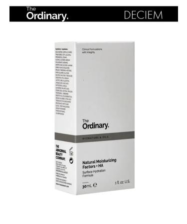 THE ORDINARY Moisturizing cream Natural Moisturising Factors + Ha - Buy Online on GoSupps.com