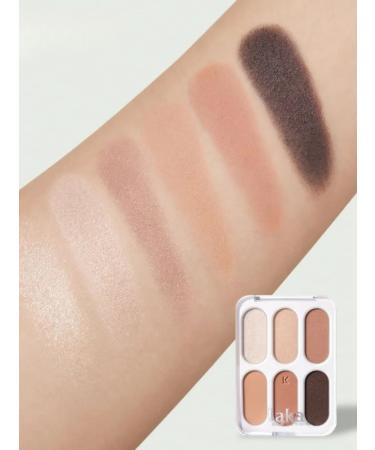 LAKA Forever 6 Eye Palette 04 Tan Peach Palette Palette - Buy Online on GoSupps.com