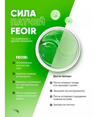 Feoir Pathes for the eyes from edema and bags of hydrogel in a jar 80 pcs - Buy Online on GoSupps.com